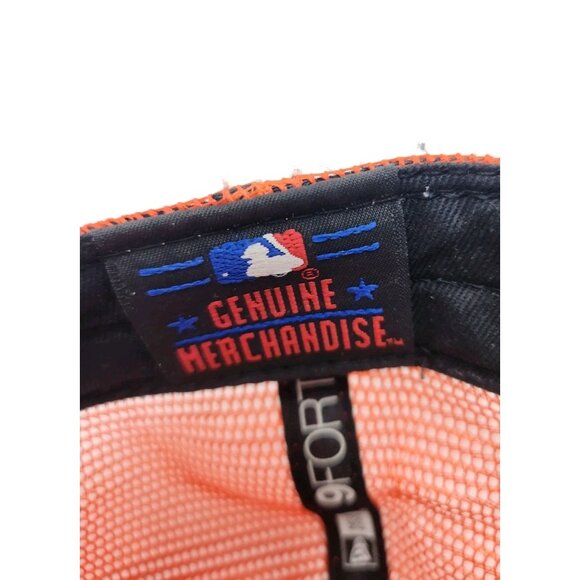 Baltimore Orioles Adult Snapback Hat New Era Orange Black Mesh Baseball Cap Mens - Picture 11 of 12